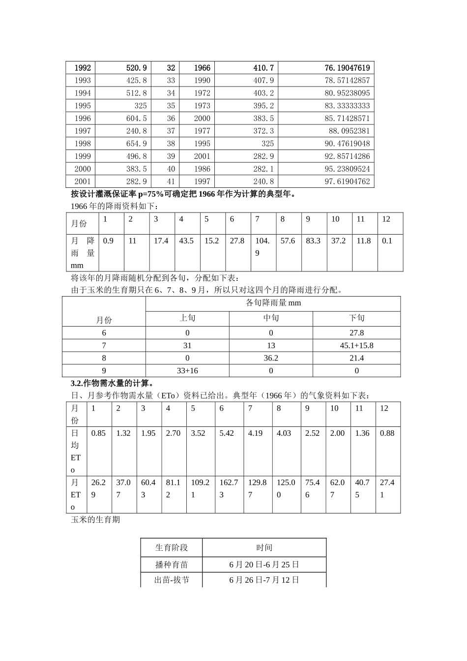 水库灌区灌溉渠系规划布置课程设计_第3页