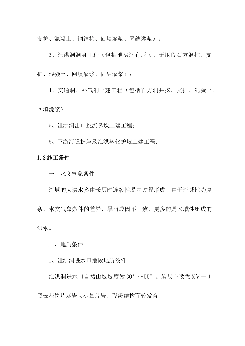 水电站泄洪洞施工组织设计_第2页