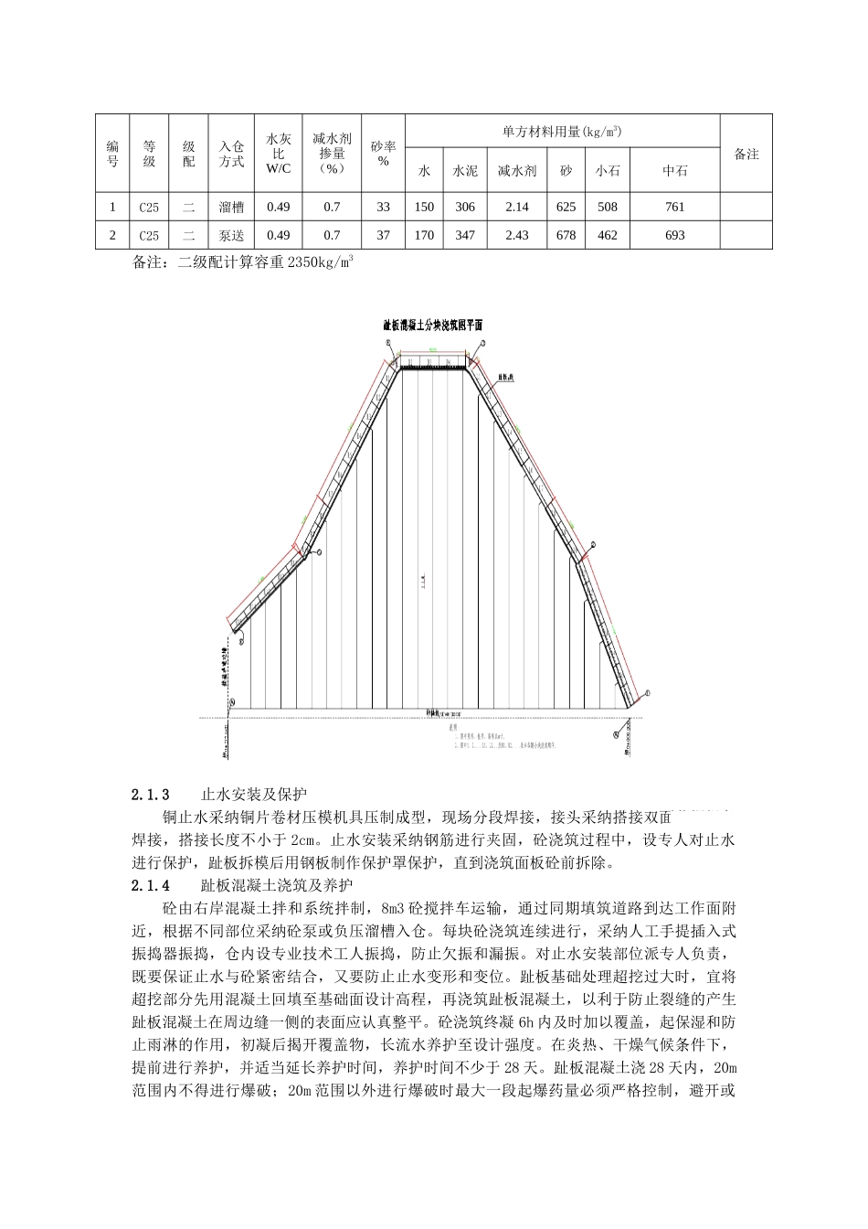 水电站面板堆石坝趾板与防渗面板混凝土施工方案_第2页