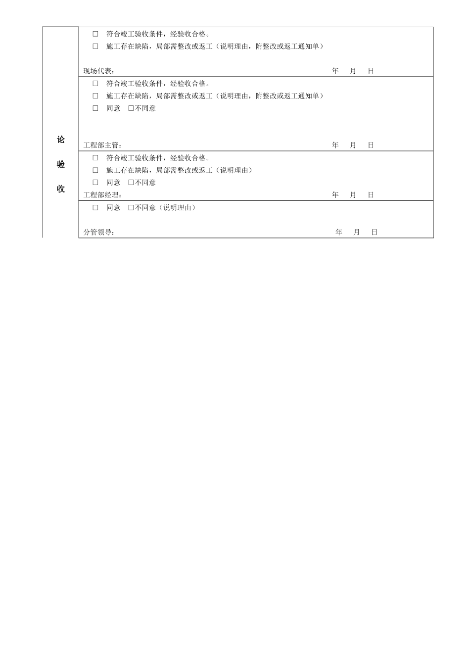 永久性接煤工程竣工验收审批表_第2页