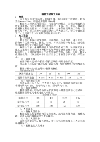 江西某机场航站楼钢筋工程施工方案