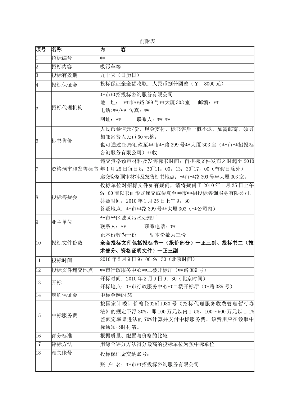 污水处理厂吸污车采购招标文件_第2页