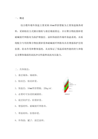 污水处理厂附属建筑外墙保温工程方案