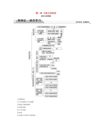 高中数学 第一章 立体几何初步章末分层突破学案（含解析）新人教B版必修2-新人教B版高一必修2数学学案