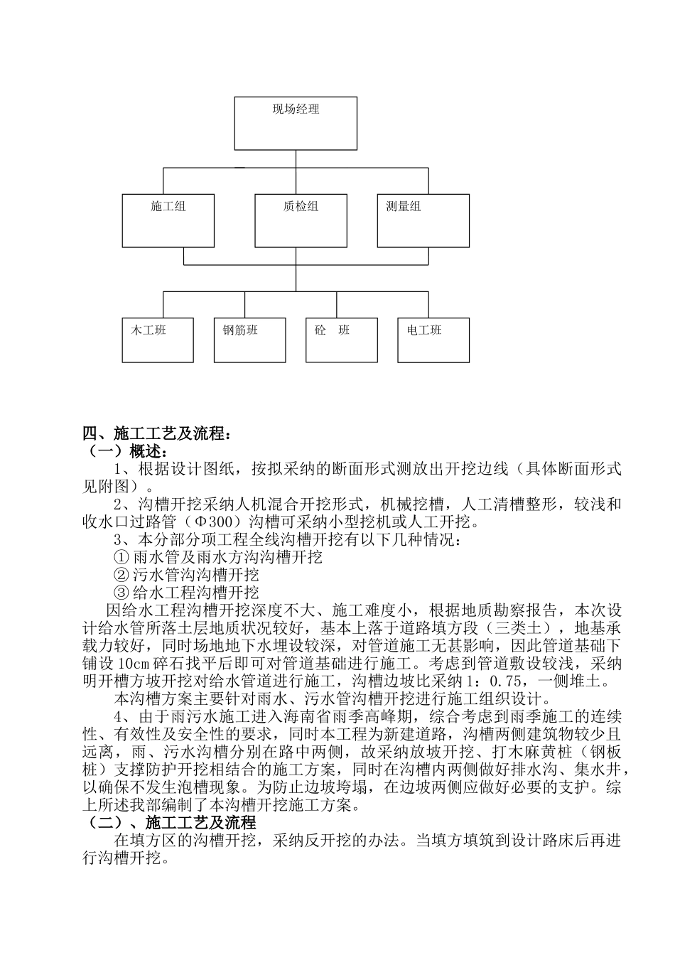 沟槽开挖施工方案_第2页