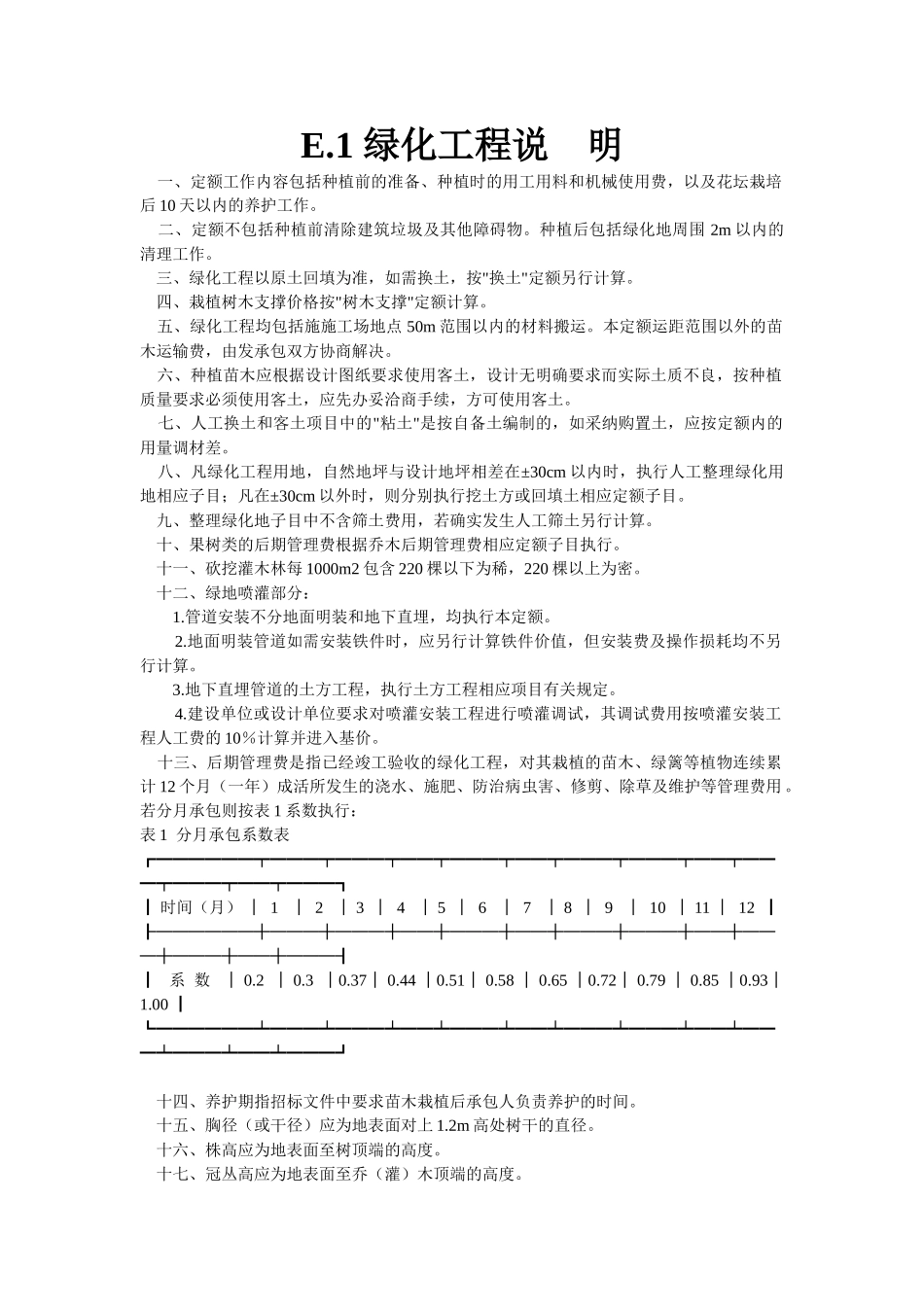 河南园林工程定额说明及计算规则_第1页