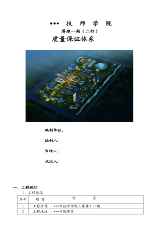 河南某住宅项目质量管理方案