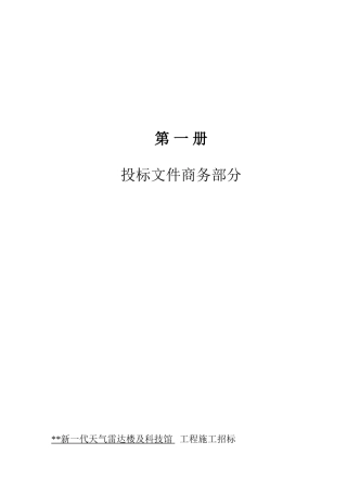 河南某项目商务投标资质样本