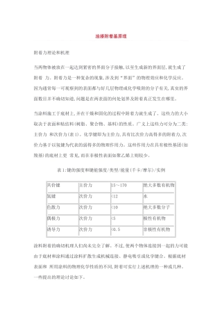 油漆附着基原理