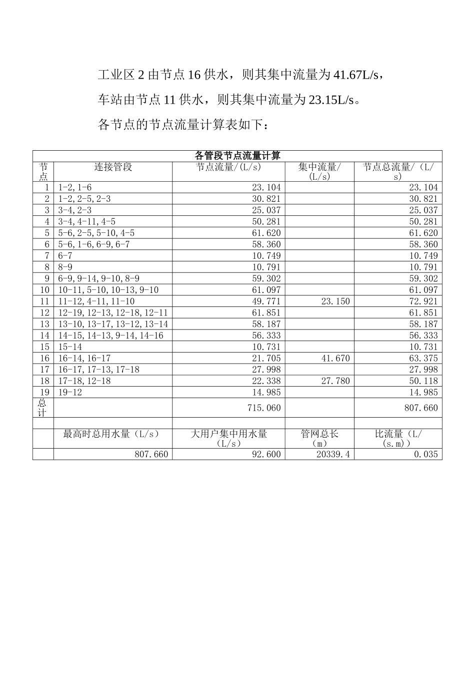 沿线流量和节点流量计算说明书_第3页