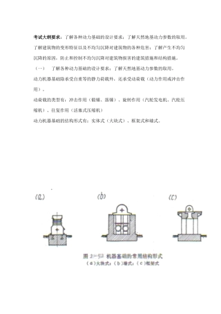 注册岩土工程师天然地基动力部分总结及习题