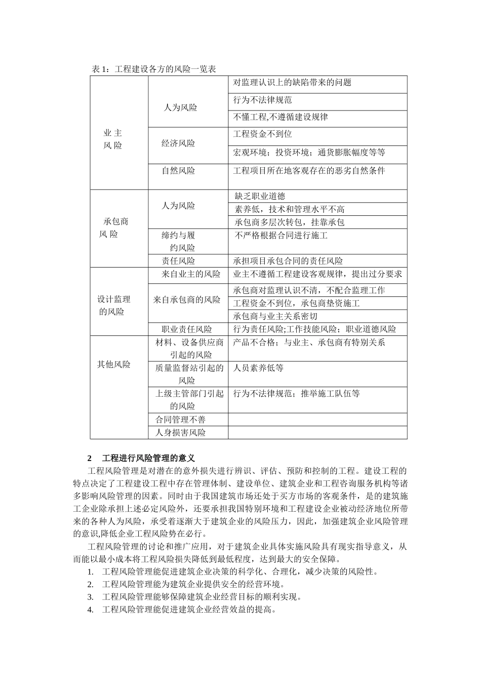 浅析建筑工程的风险管理_第2页