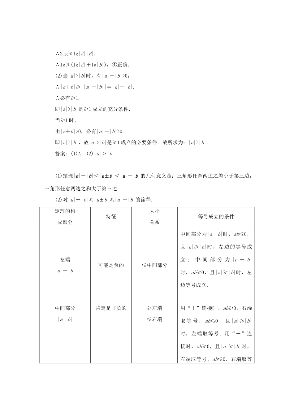 高中数学 第一讲 不等式和绝对值不等式 第2节 绝对值不等式创新应用教学案 新人教A版选修4-5-新人教A版高二选修4-5数学教学案_第3页