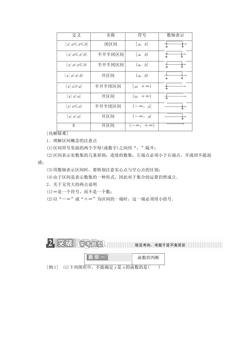 高中数学 第一章 集合与函数概念 1.2 函数及其表示 1.2.1 函数的概念学案（含解析）新人教A版必修1-新人教A版高一必修1数学学案_第2页
