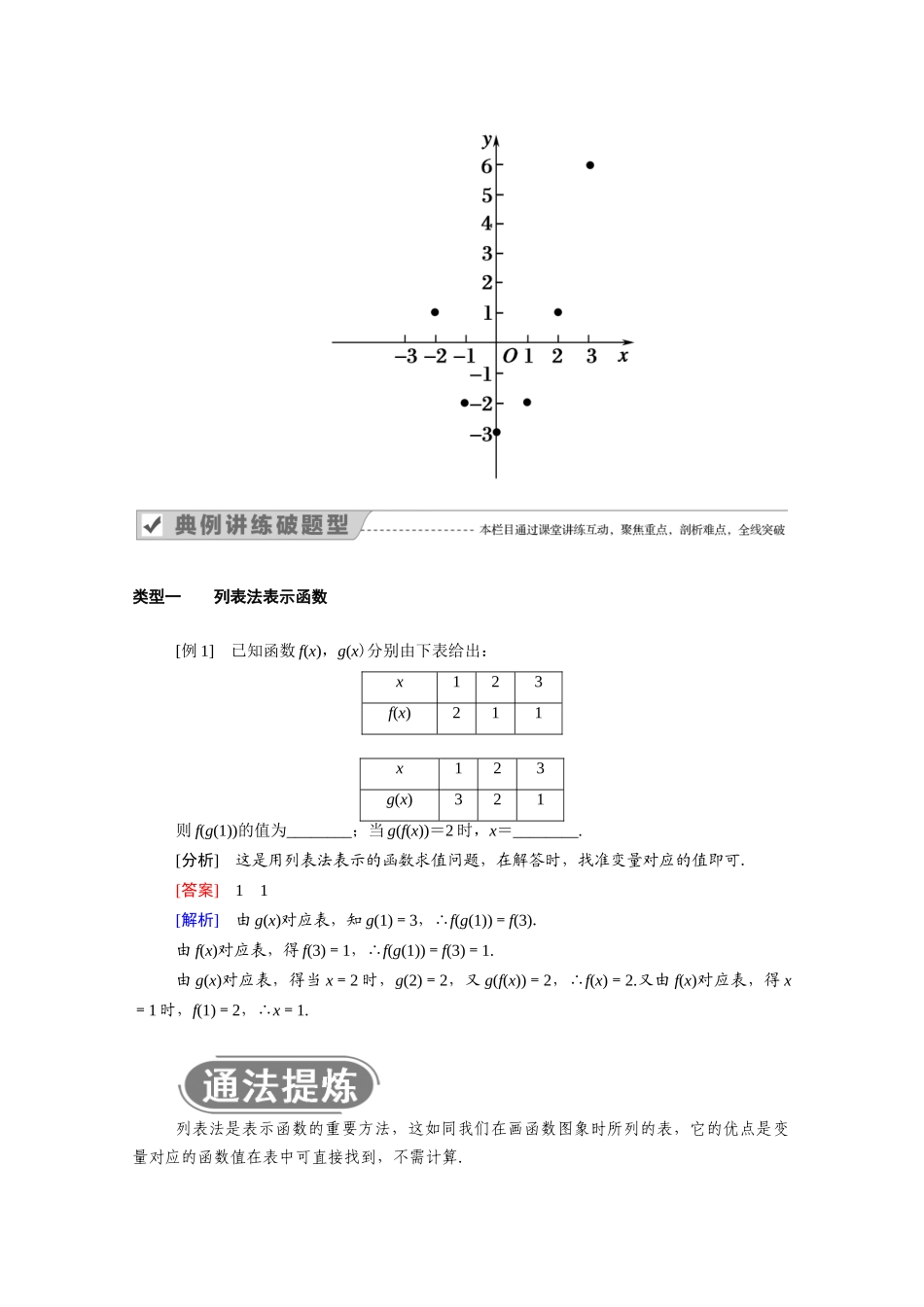 高中数学 第一章 集合与函数概念 1.2 函数及其表示 1.2.2 第1课时 函数的表示法学案（含解析）新人教A版必修1-新人教A版高一必修1数学学案_第2页