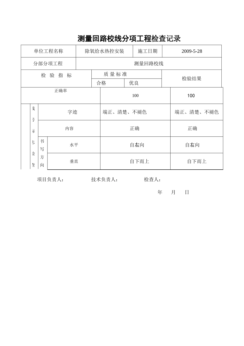 测量回路校线报验申请表1-4-6-1_第3页