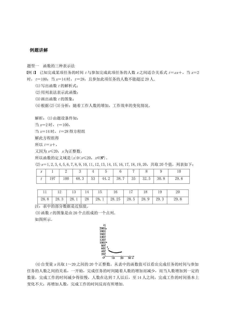 高中数学 第一章 集合与函数概念 1.2.2 函数的表示法学案（含解析）新人教A版必修1-新人教A版高一必修1数学学案_第3页