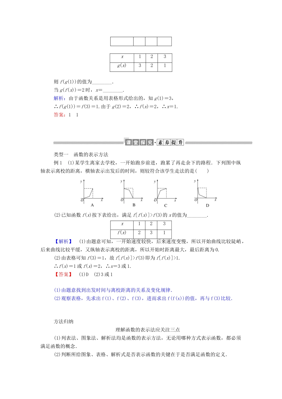 高中数学 第一章 集合与函数概念 1.2.2.1 函数的表示法学案（含解析）新人教A版必修1-新人教A版高一必修1数学学案_第3页