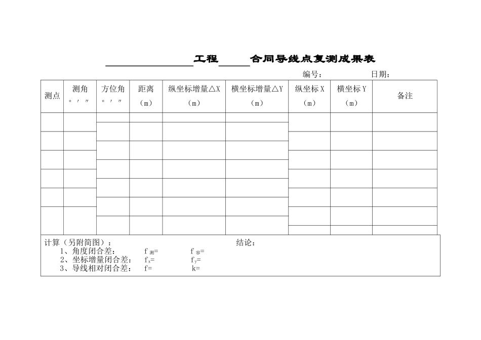 测量管理工作程序附表xin_第3页
