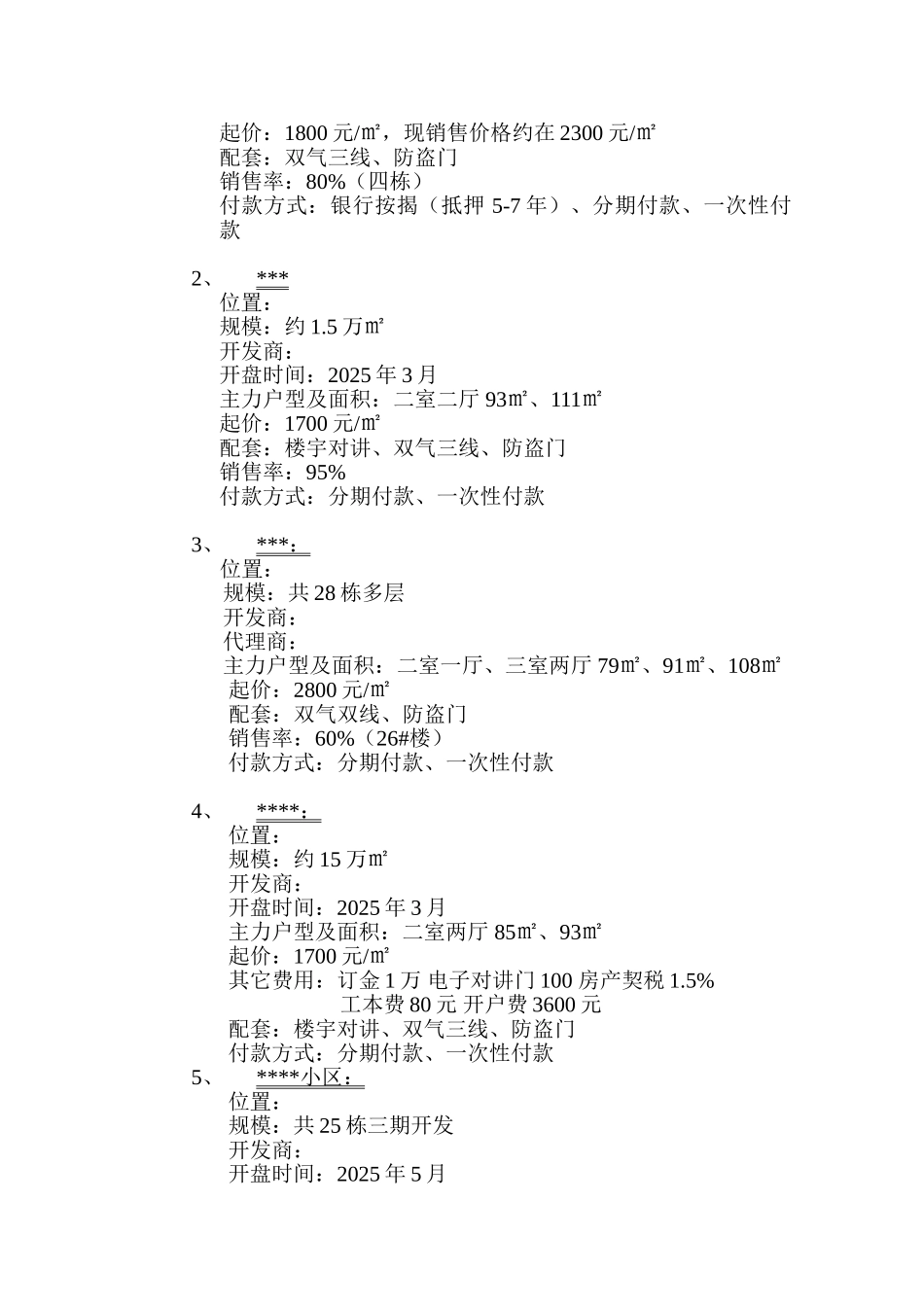 济南市某住宅项目市场营销方案_第3页