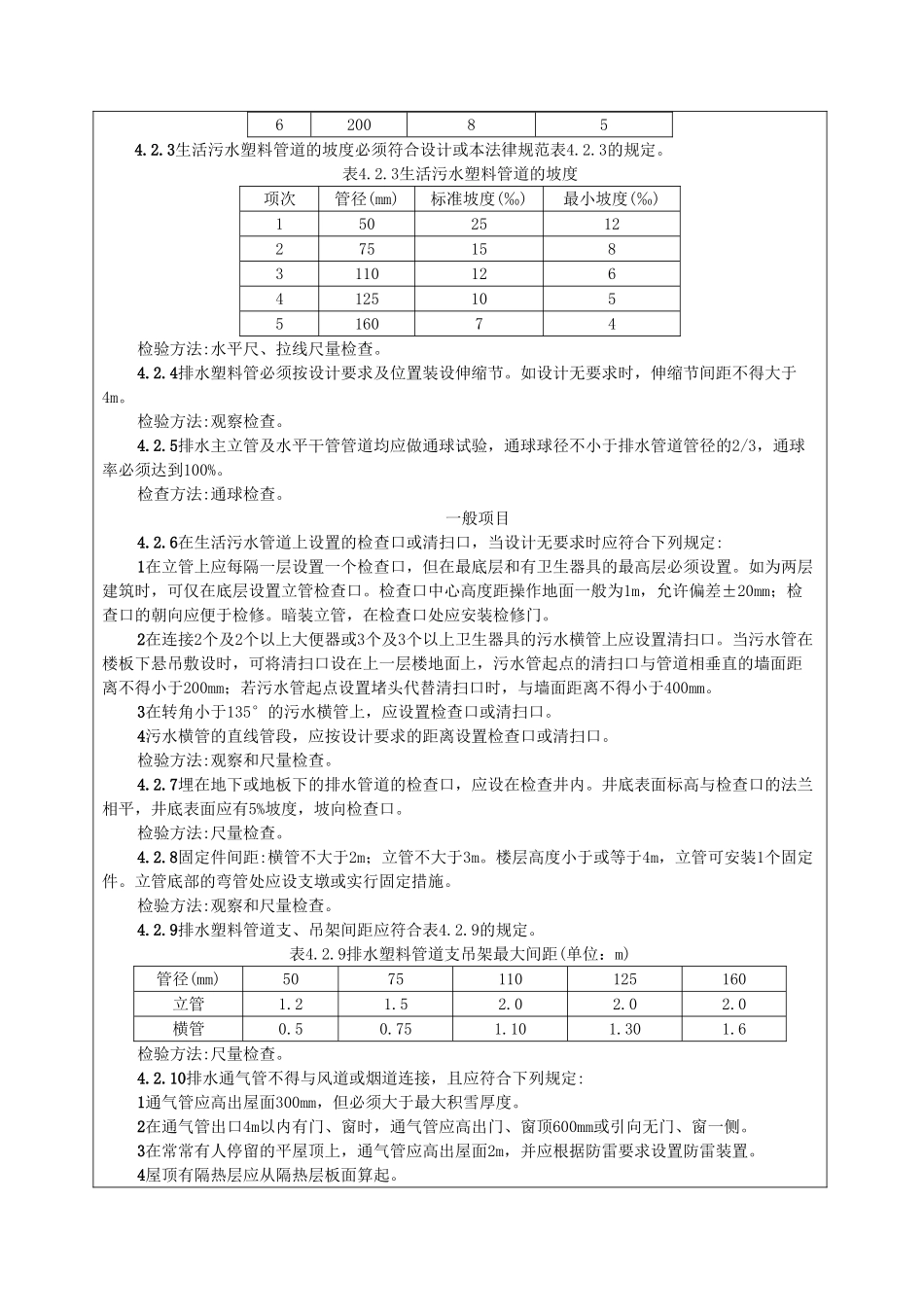 浙江商住楼室内排水管道安装技术交底_第3页