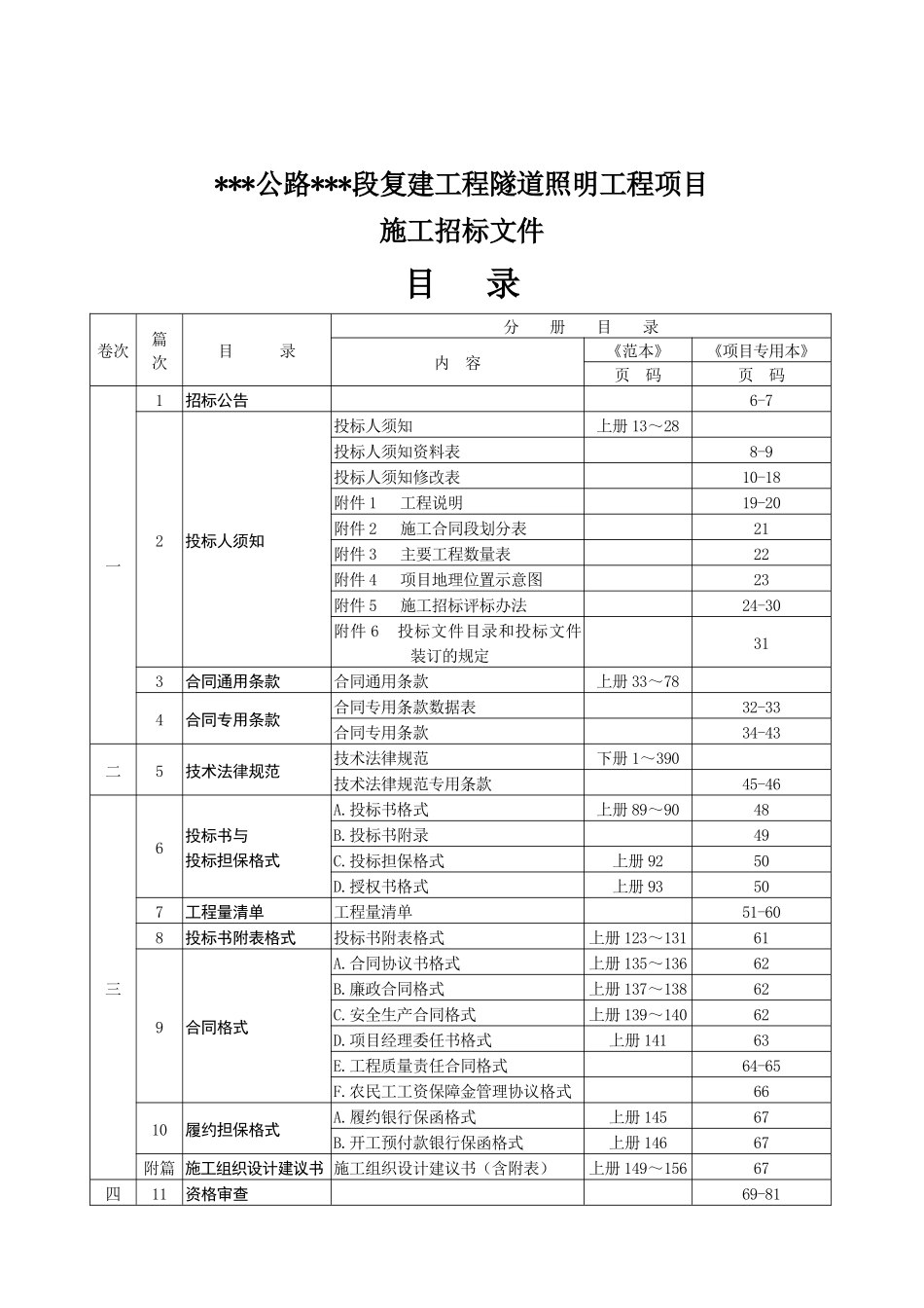 浙江某路段复建工程隧道照明工程施工招标文件_第3页