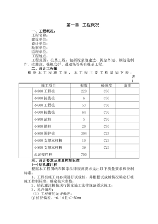 浙江省某综合大楼桩基施工方案