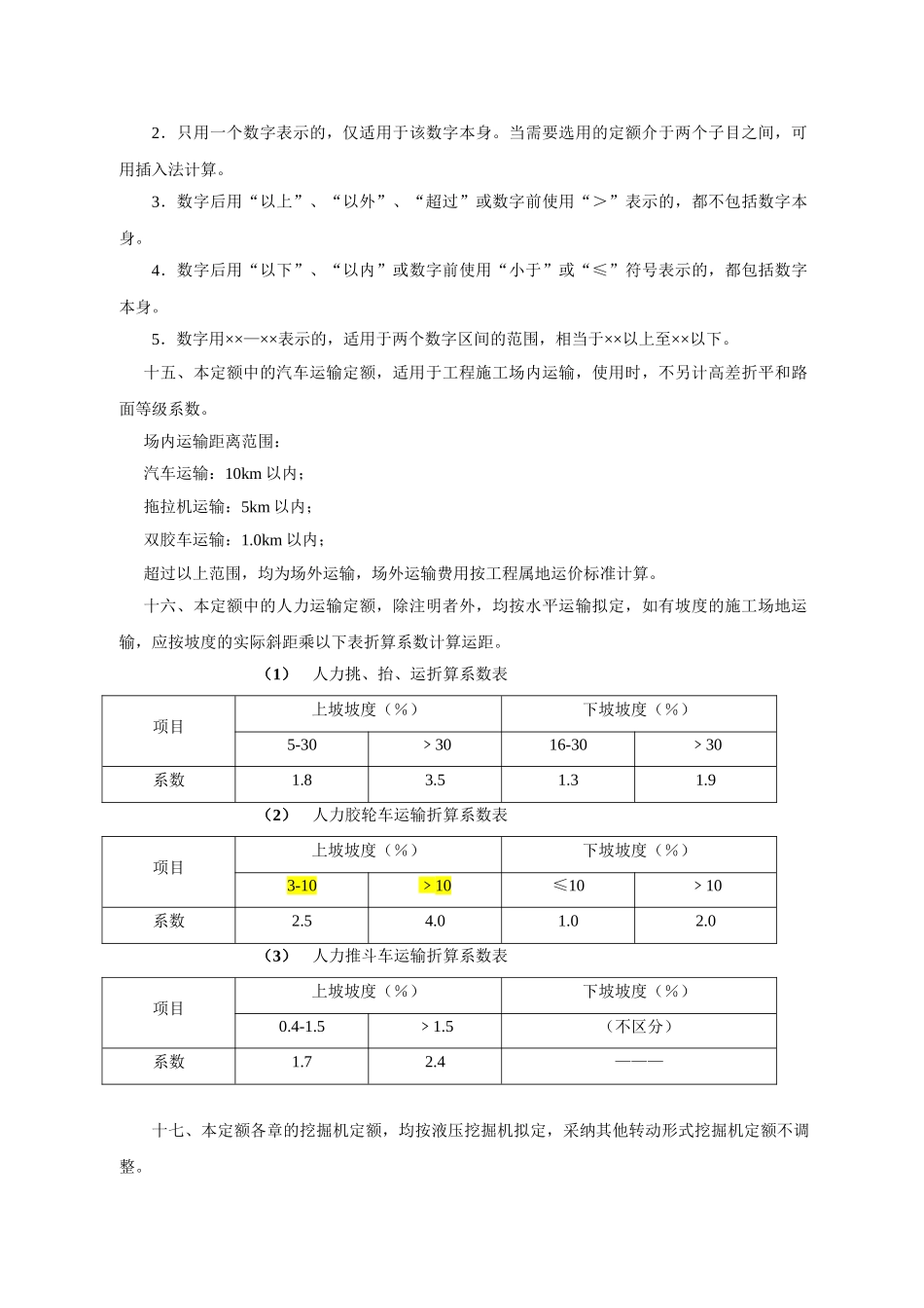 浙江省水利水电建筑工程预算定额说明_第3页