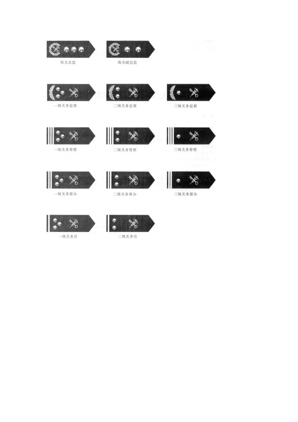 海关关衔标志式样和佩带办法_第3页