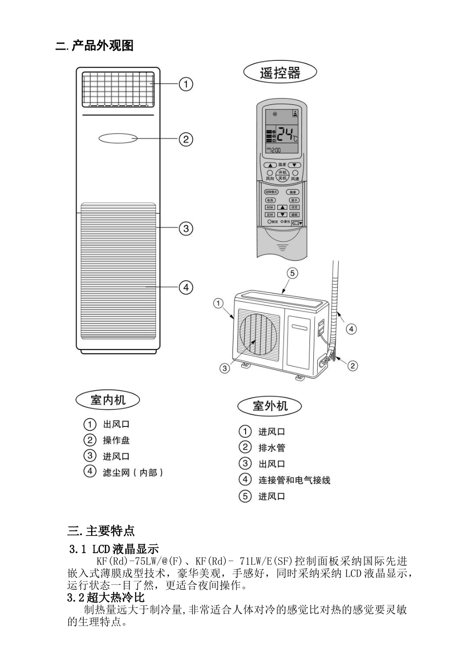 海尔kf-75lw@f-71e柜式房间空调器培训教材_第3页
