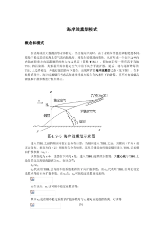 海岸线熏烟模式