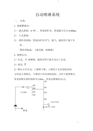 消防系统分类解析及案例剖析