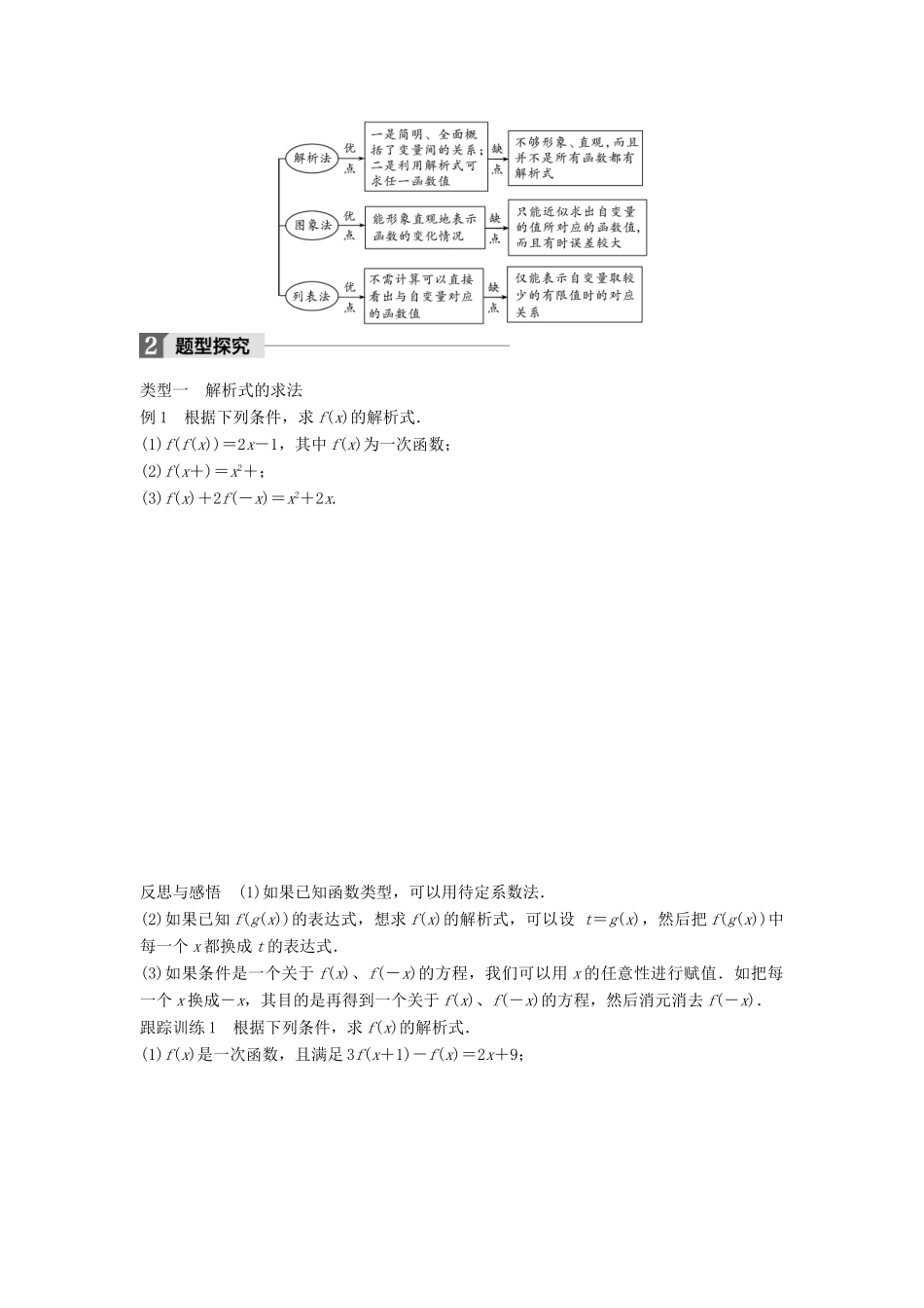 高中数学 第二章 函数 2.1.2 第1课时 函数的表示方法学案 新人教B版必修1-新人教B版高一必修1数学学案_第2页