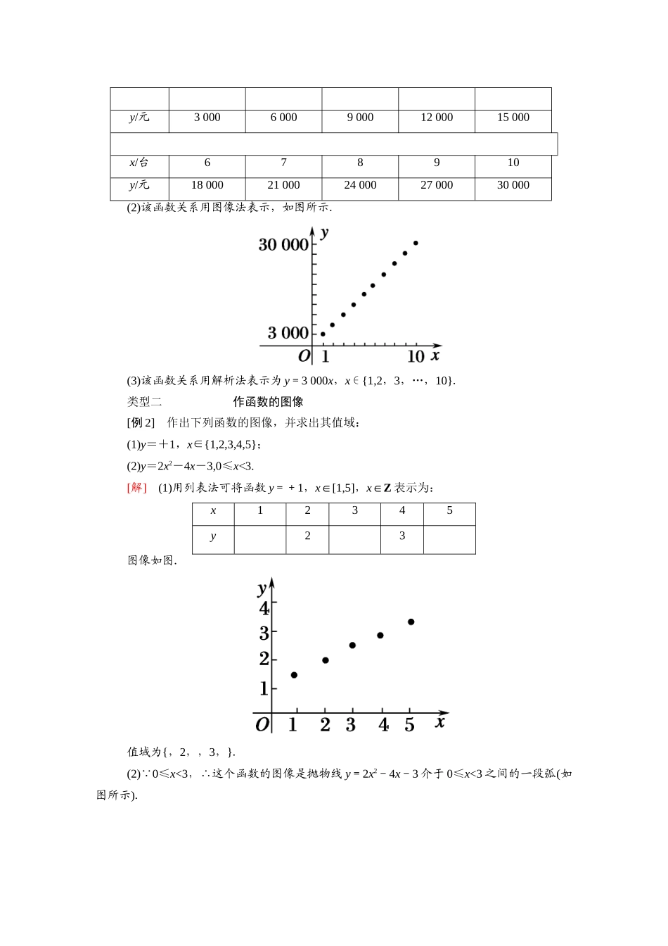 高中数学 第三章 函数 3.1 函数的概念与性质 3.1.1 第2课时 函数的表示方法学案（含解析）新人教B版必修第一册-新人教B版高一第一册数学学案_第3页