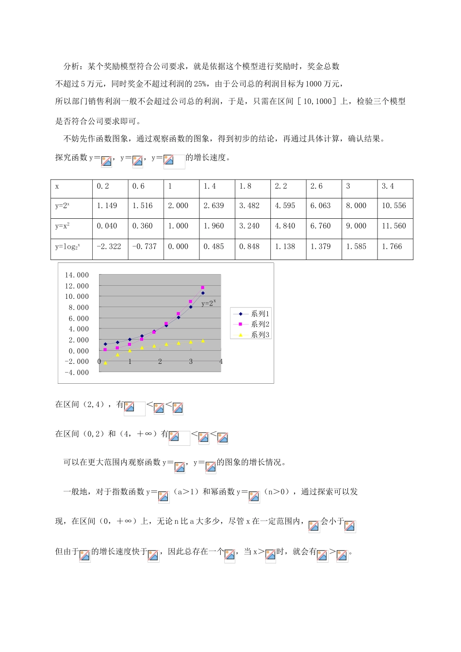 高中数学 第三章 函数的应用 3.2.1 几类不同增长的函数模型学案 新人教A版必修1-新人教A版高一必修1数学学案_第2页