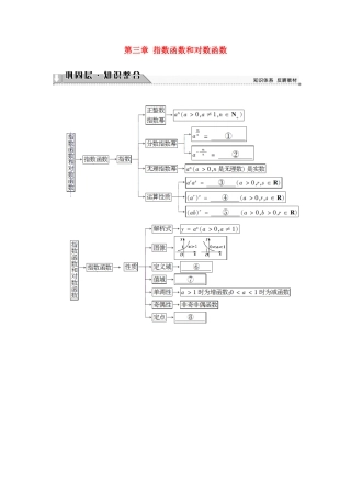 高中数学 第三章 指数函数和对数函数章末分层突破学案 北师大版必修1-北师大版高一必修1数学学案