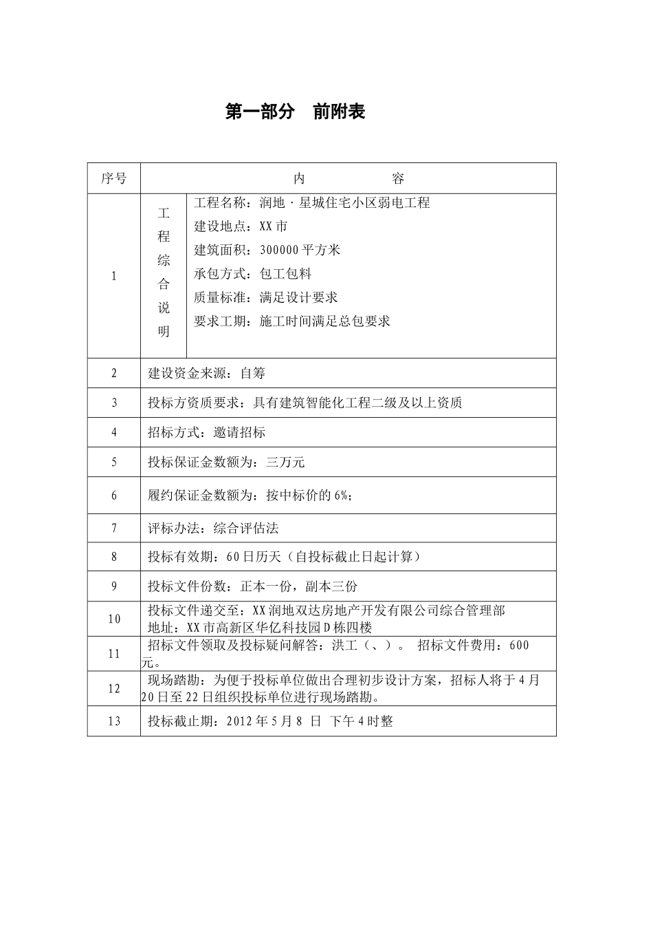 润地星城弱电工程招标文件_第3页