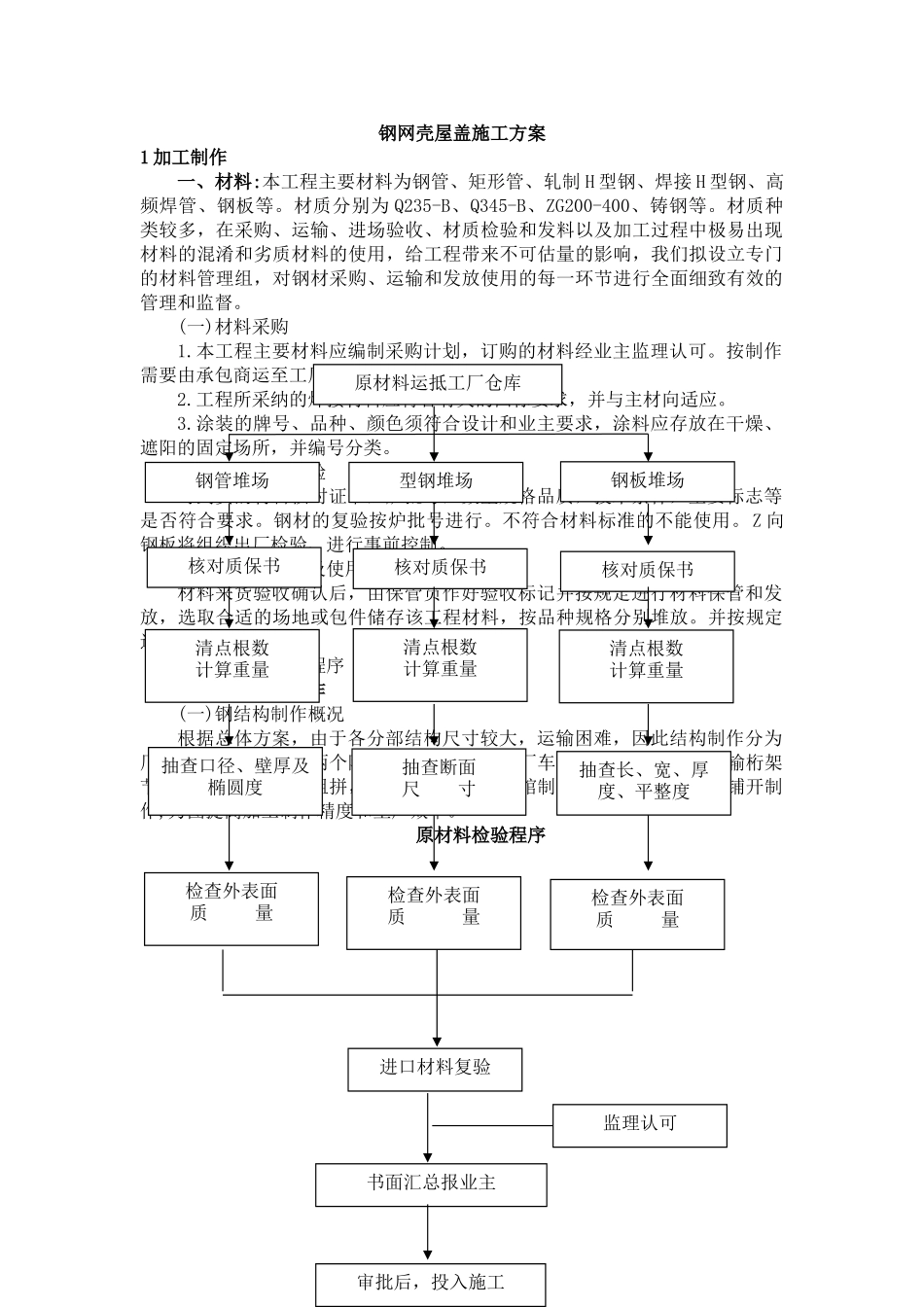 淮南某体育中心钢网壳屋盖施工方案_第1页