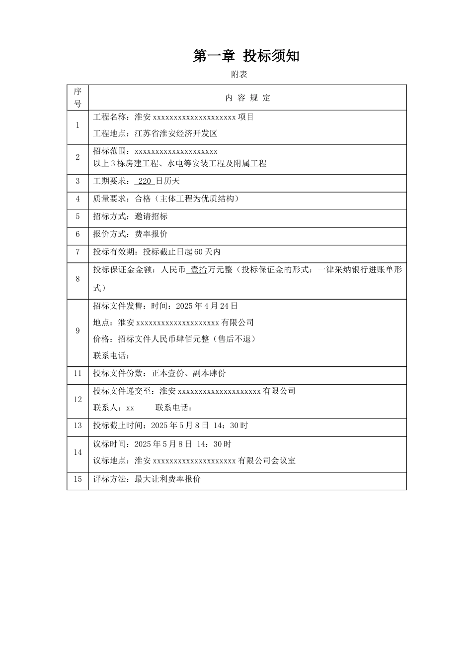淮安某住宅楼施工招标文件_第3页
