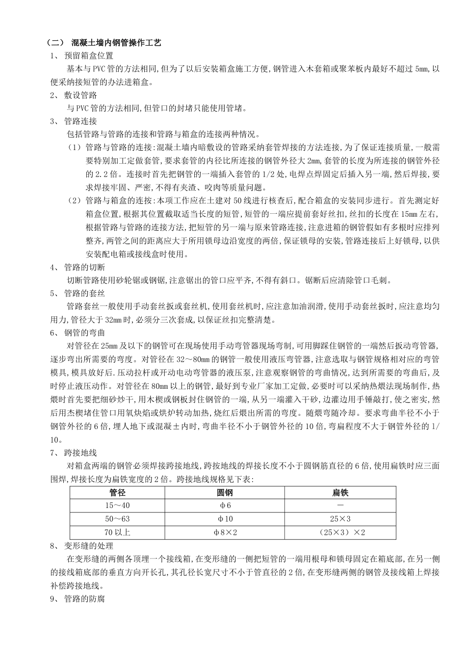 混凝土墙内管路敷设施工工艺_第3页