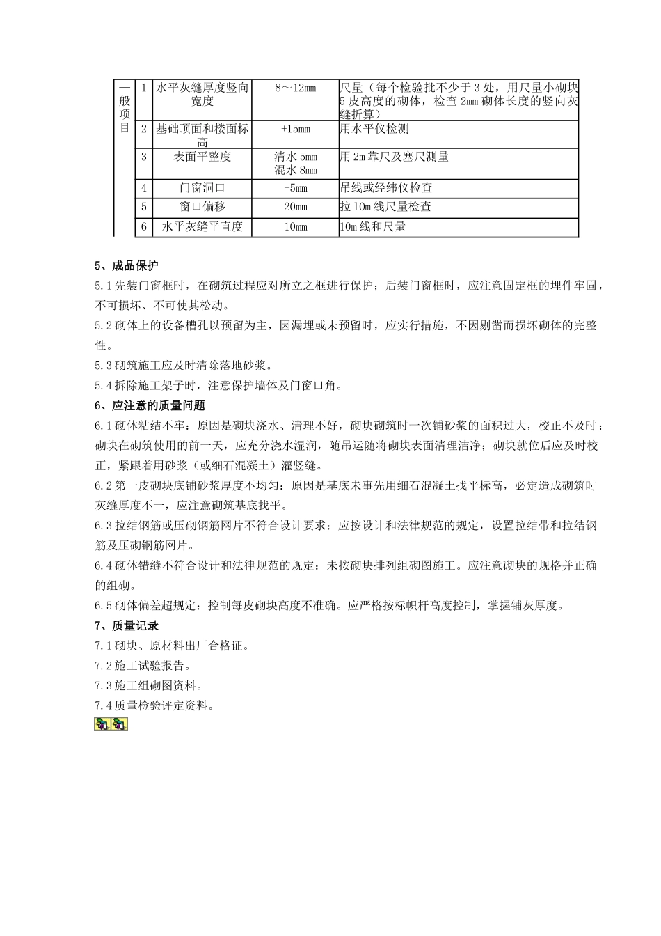 混凝土小型空心砌块砌筑分项工程质量管理-secret_第3页