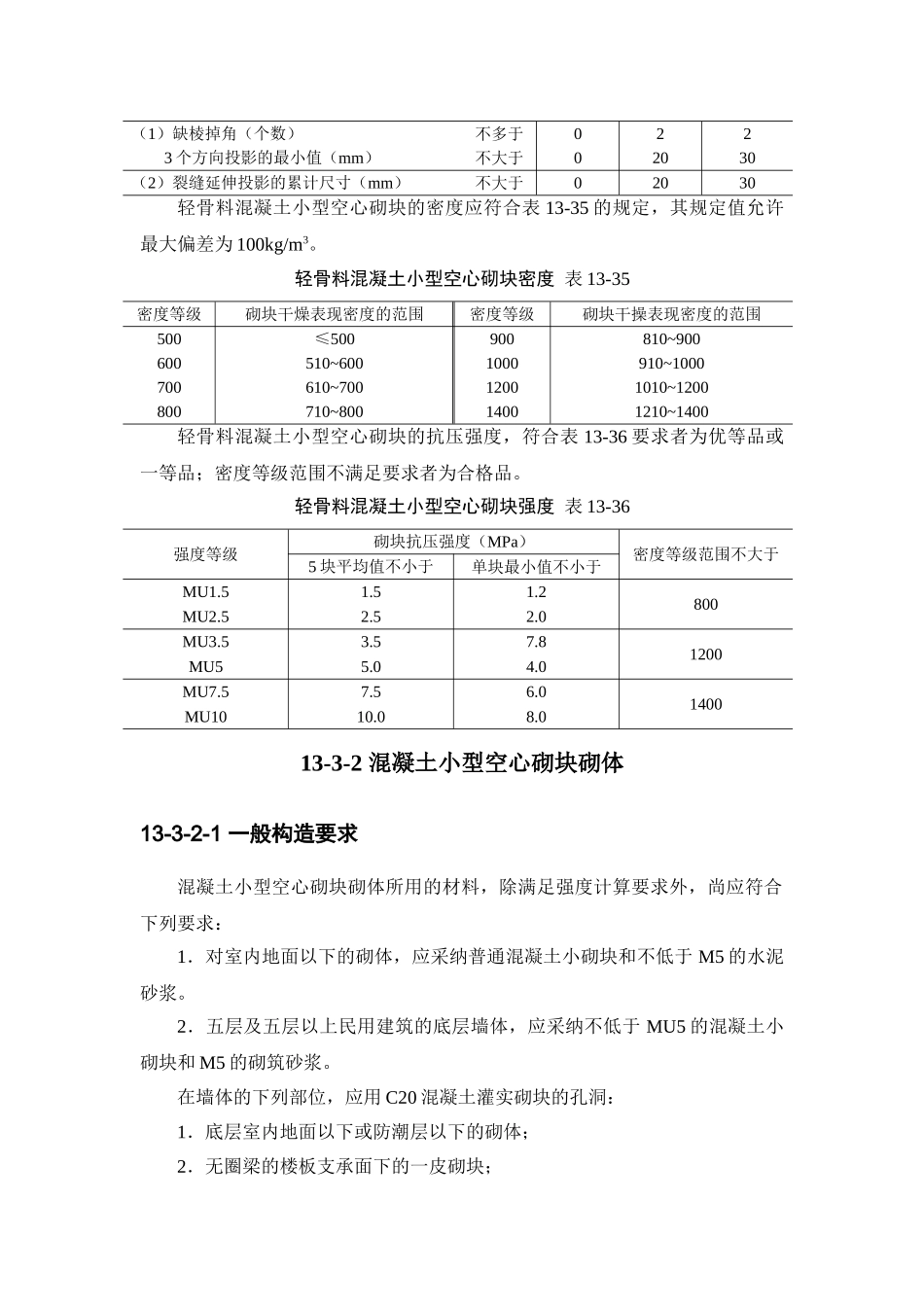 混凝土小型空心砌块砌体工程_第3页
