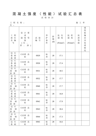 混凝土汇总道路