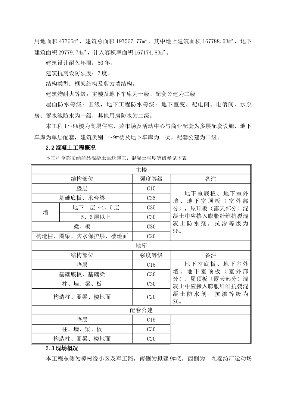 混凝土浇筑施工方案_第3页