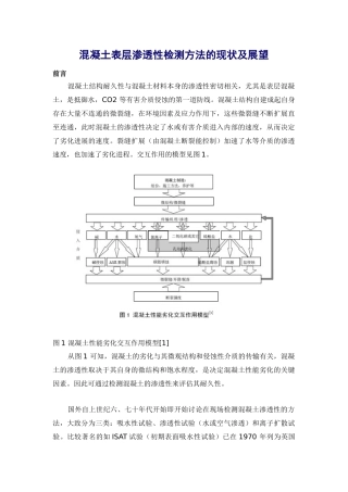 混凝土表层渗透性检测方法的现状及展望
