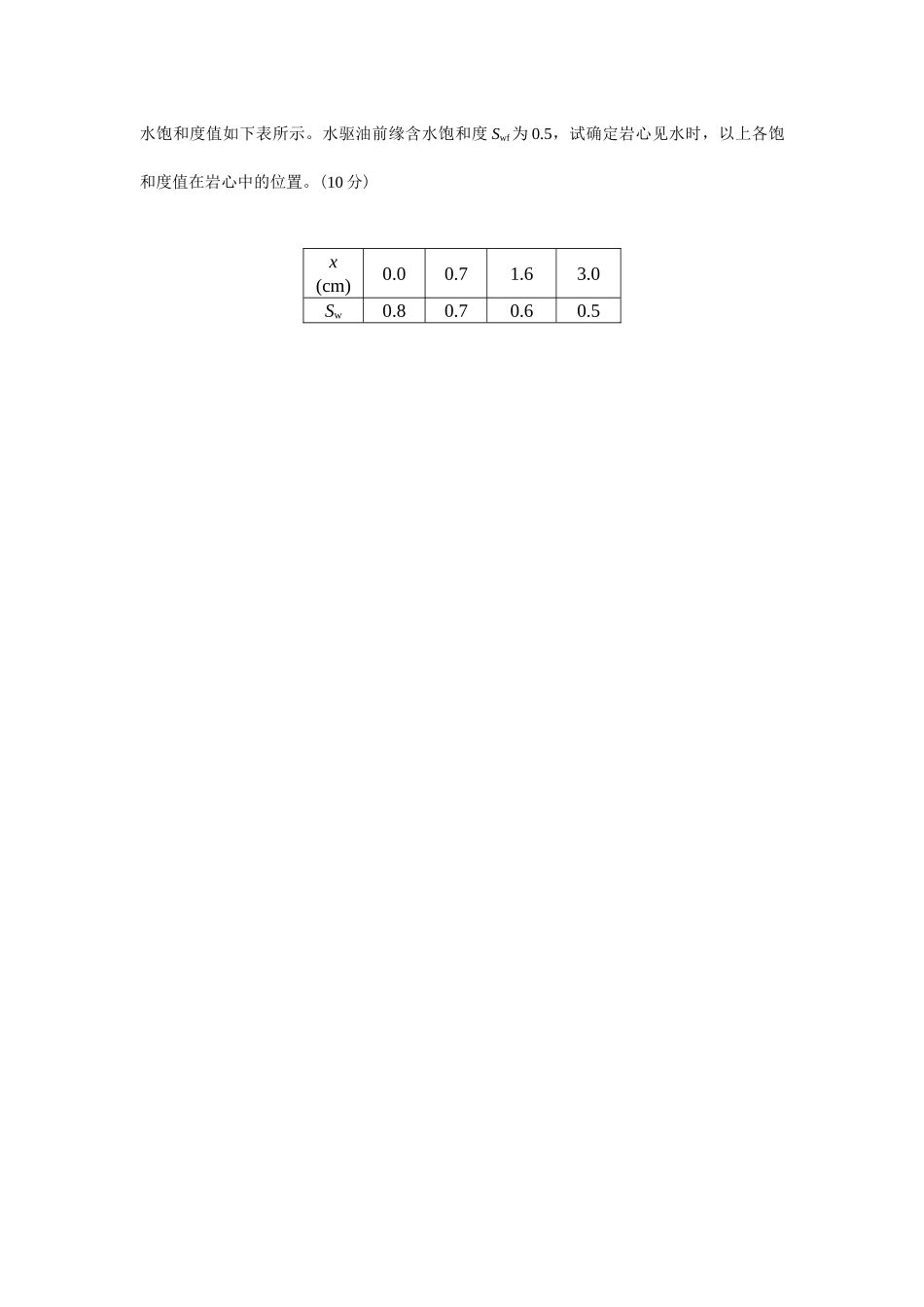 渗流力学考试题_第3页