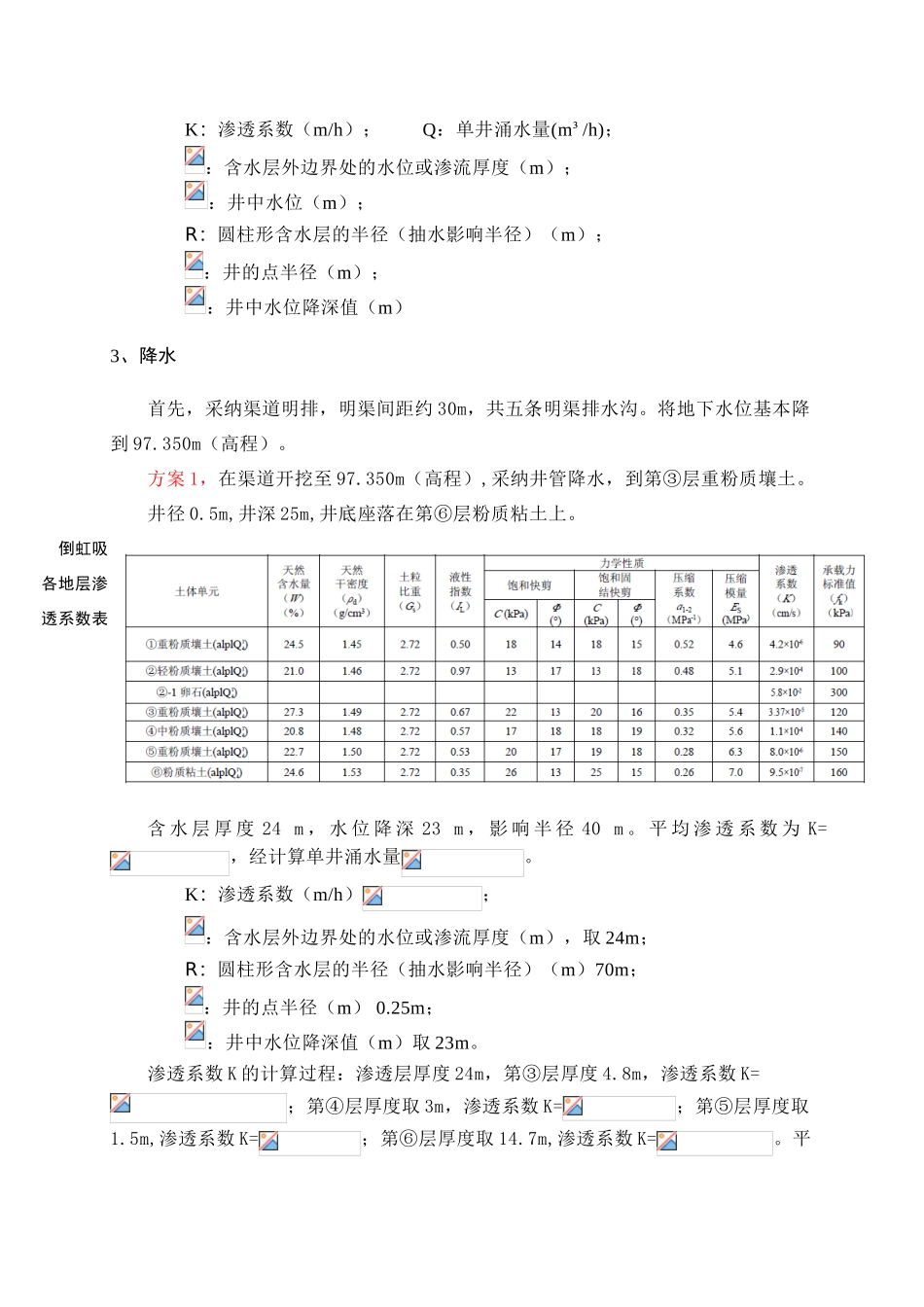 渠道倒虹吸降水试验方案_第2页