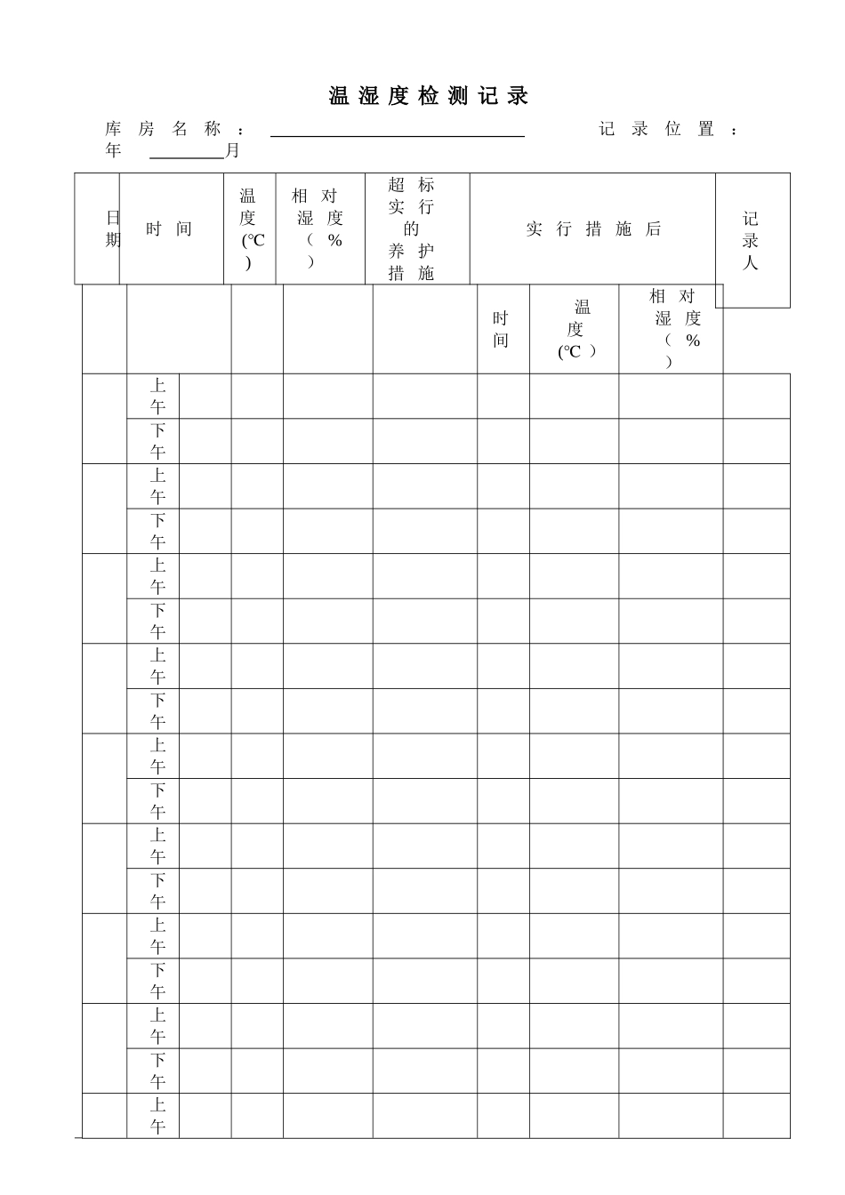 温湿度监测记录_第1页