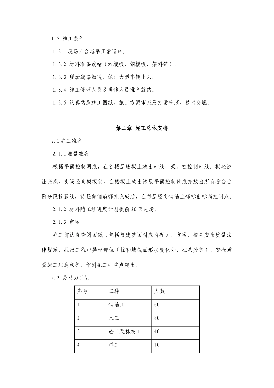 游泳跳水馆工程清水砼施工组织设计方案(Word_第3页