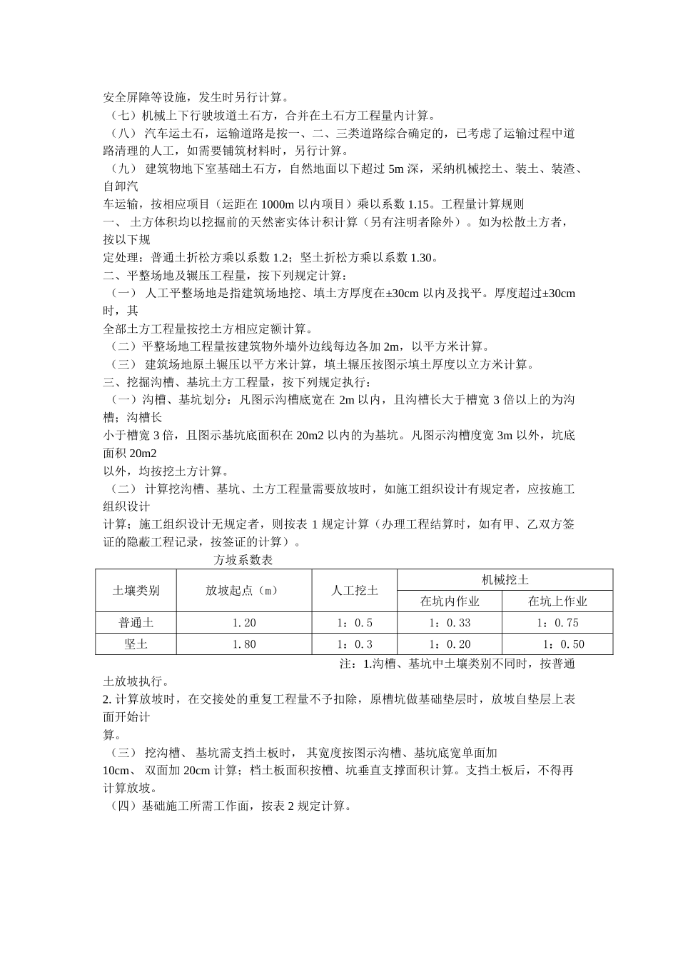 湖南省1999建筑定额计算规则_第2页